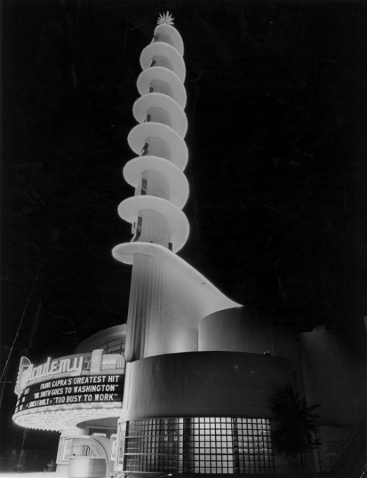 Academy Theater - Julius Shulman, 1939 - UCLA Library Special Collections original photo in the Getty Museum